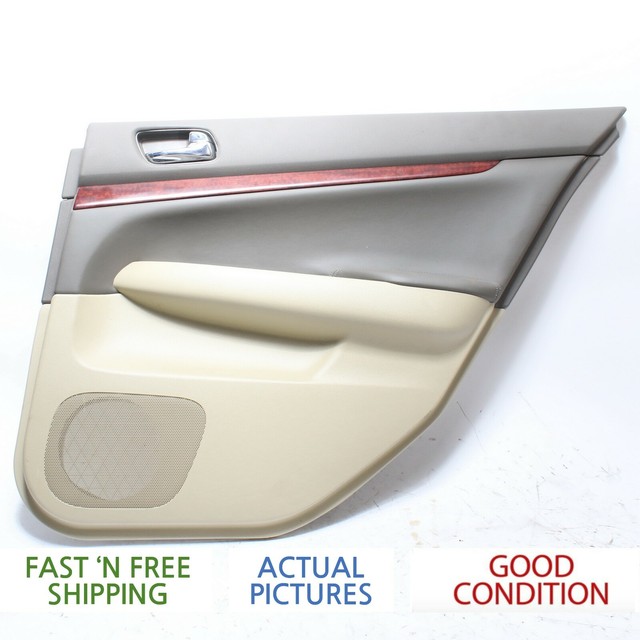 08 2008 INFINITI G35 SEDAN DOOR PANEL TRIM REAR RIGHT PASSENGER SIDE