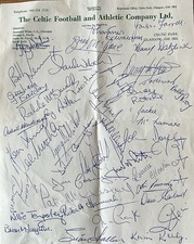 Unique Selection Of Celtic Legends Autographs