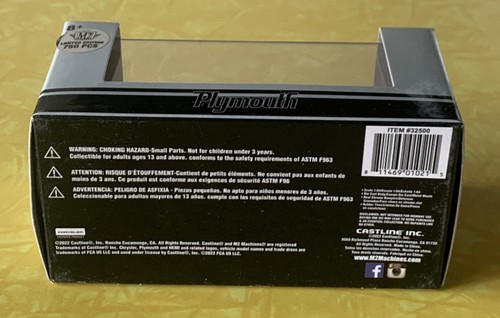 M2 Machines CHASE 1969 Plymouth Barracuda 440 1:64 1 of 750 - Picture 8 of 8