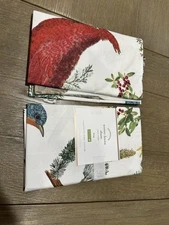 Pottery Barn Winter Fauna King size shams set of 2