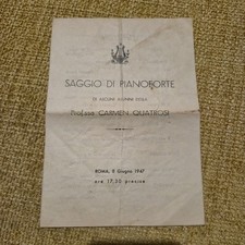 Biglietto Saggio Di Pianoforte Di Alcuni Alunni Della Prof.ssa Carmen...