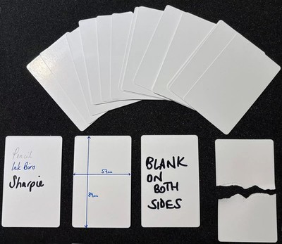 Leere Spielkarten für Unterricht Magic Bridge Poker Bildung Basteln Blitz
