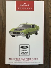 HALLMARK 2023 CLASSIC AMERICAN CARS FORD 1973 MUSTANG MACH I ORNAMENT