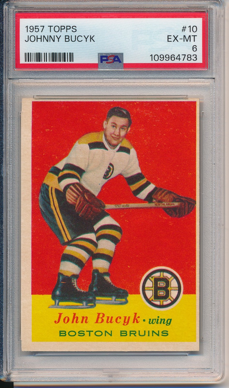 1957-58 Topps #10 John Bucyk PSA 6
