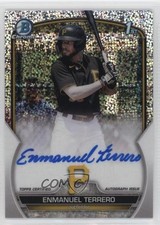 2023 Bowman Chrome Prospect Speckle Refractor 216/299 Enmanuel Terrero Auto 0qc1