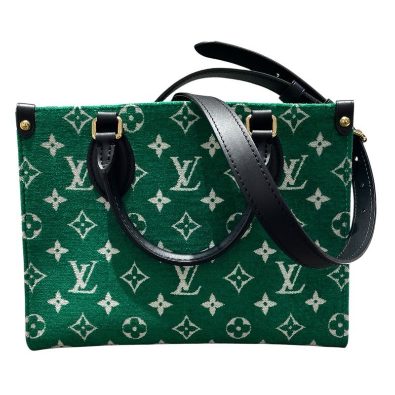 Louis Vuitton OnTheGo Tote PM Green Monogram Velvet for sale