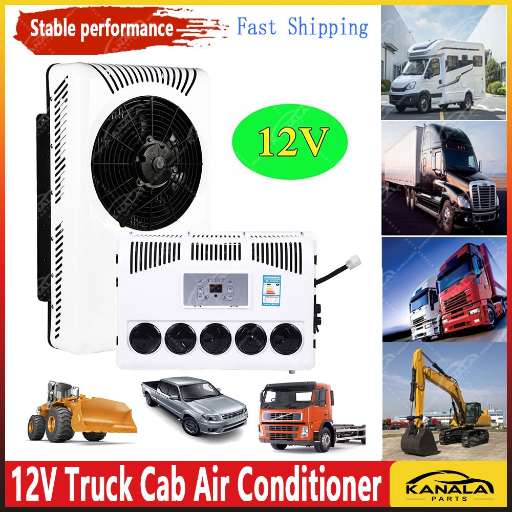 For Semi Trucks Bus RV Caravan Vans 12V Refrigeration Air Conditioning Split A/C-image