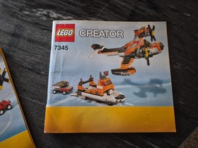 100% Complete LEGO Creator 7345 Transport Chopper Helicopter Plane Boat W/instr