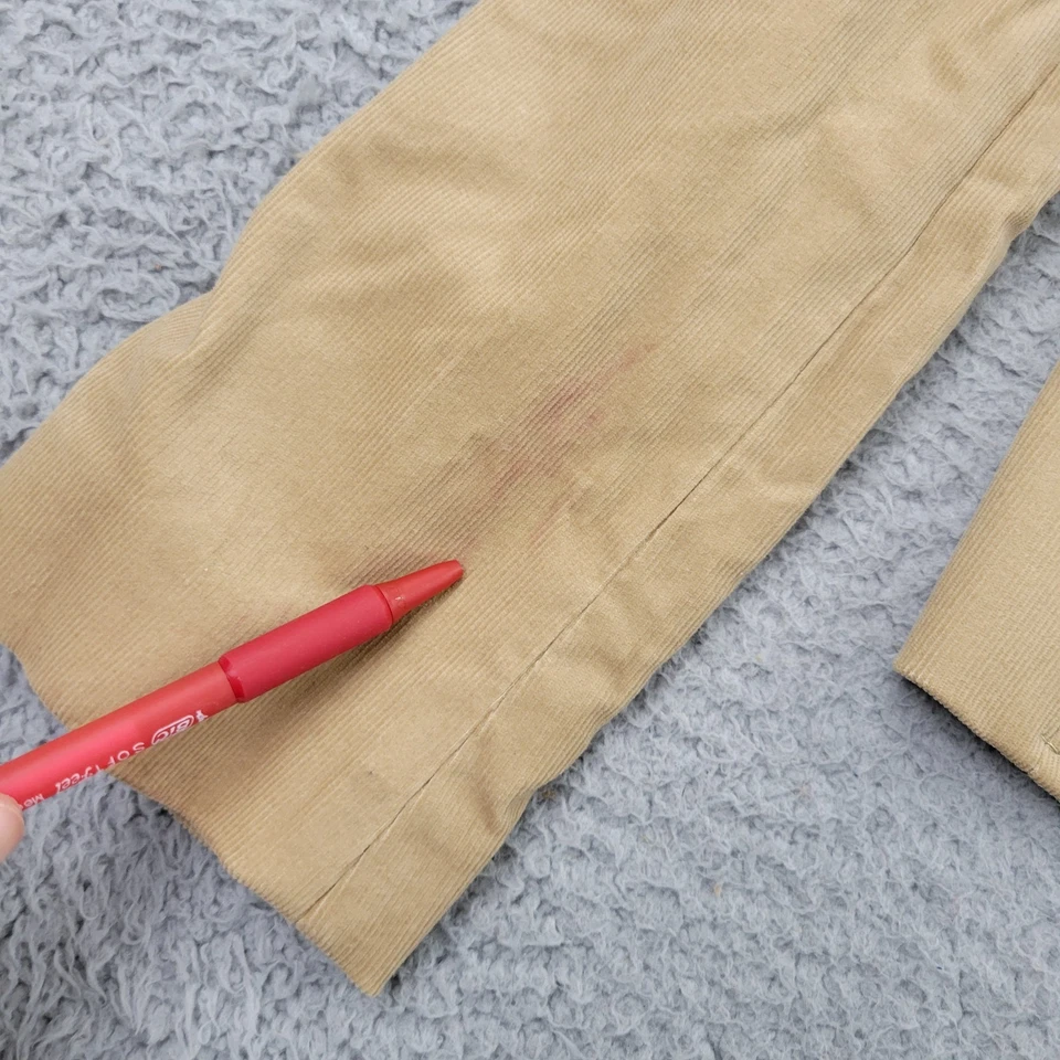 Blazer Ann Taylor LOFT Mujer 4 Pana Beige Bolsillos Botón Manga Larga Foto 4 de 4