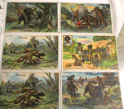 6 Sammelbilder Pilo Serie - Vintage