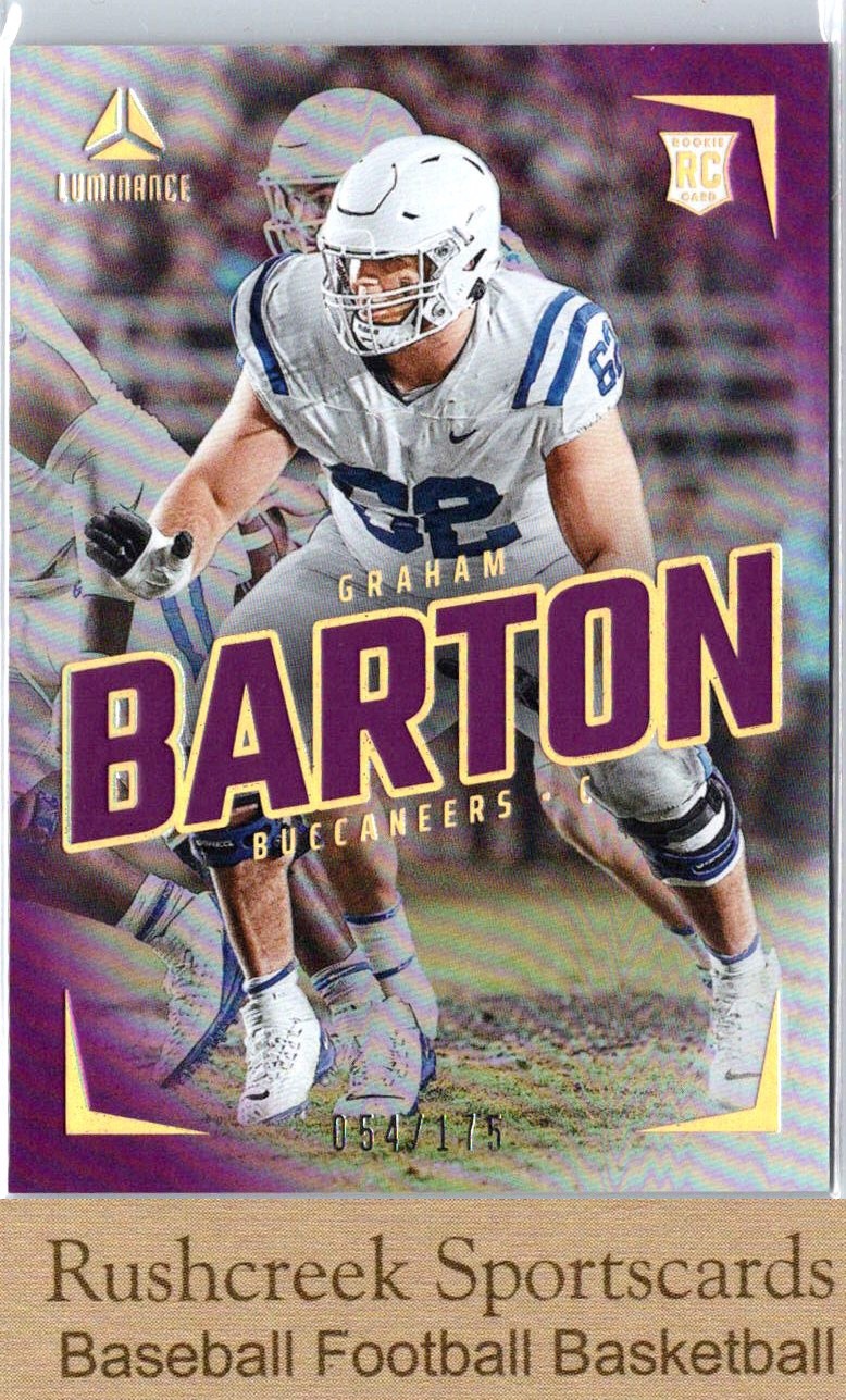 2024 Panini Luminance #121 Graham Barton /175 RC Rookie Purple