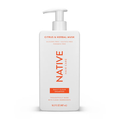 NATIVE HAIR~CITRUS & HERBAL MUSK~~DAILY CLEAN HAIR SHAMPOO 16.5 OZ