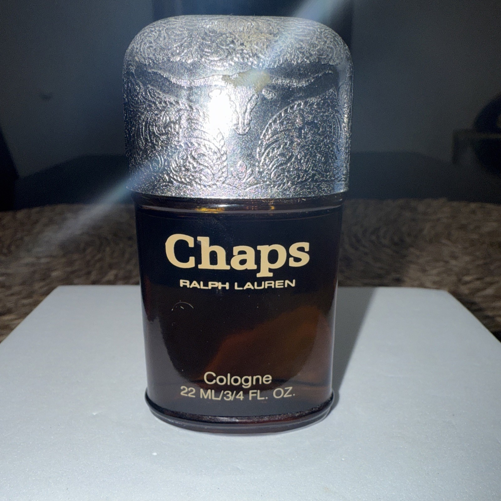 Vintage Ralph Lauren Chaps Cologne 22ml 3/4oz Brown Bottle Warner Discontinued