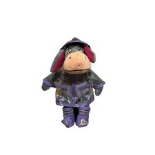Disney Store Winnie The Pooh Eeyore In Raincoat Boots Bean Bag Stuffed Plush 8  