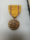 Original WW2 US Military American Defense Medal Slot Brooch