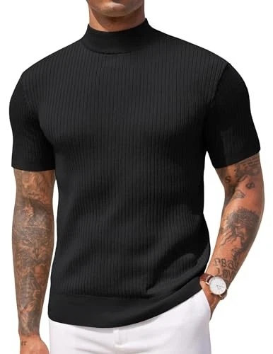 Mens Mock Turtleneck In Men's Casual Shirts for sale - eBay
