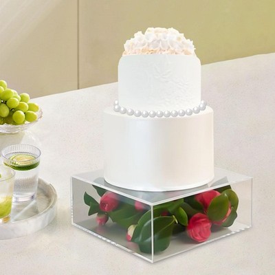 Fillable Cake Stand Fillable Cake Pillar Stand Round Decoration Base Display Box