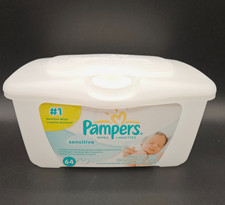 Pampers Baby Wipes Dispenser Pop Up White EMPTY