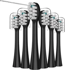 Replacement Flossing Toothbrush Heads with Covers for Waterpik Sonic Fusion SF01