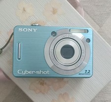 Blue Sony Cybershot DSC-W55 7.2MP Compact Digital Camera Tested English languege