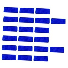 20PCS Car Safety Reflective Stickers, Waterproof Warning Reflective Tape, Blue