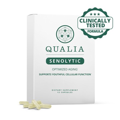 Qualia Senolytic Supplement, Fisetin, Quercetin, Piperlongumin & More, Aging ...