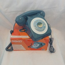 Reka Retro Style Corded Home Phone  Grey Vintage Boxed