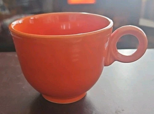 Fiesta Radioactive Red Cup Only Coffee Tea Homer Laughlin HLC Fiestaware