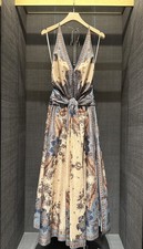 Zimmermann’s dressResort Floral Halter Backless Maxi Dress Elegant Goddess