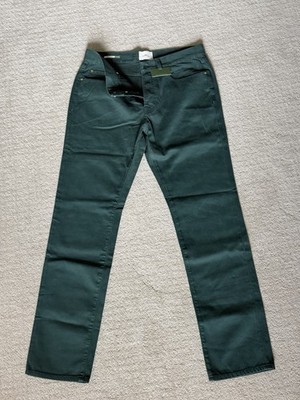 NEW WITH TAGS - Sid Mashburn Slim Straight 5-Pocket Pants - Spruce, 34 X 32