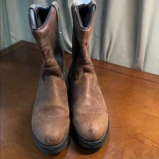 Chippewa Tan Leather Western Boots Size 12
