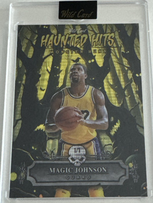 Magic Johnson 2025 Wild Card Haunted Hits Monster Hunt 1/1 Gold Disco (Sealed)
