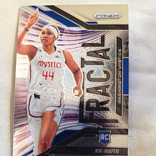 Panini Prizm WNBA 2025 Kiki Iriafen Rookie RC Fractal #12 Mystics