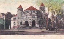 Osborne Hall Yale University New Haven Connecticut CT 1908 Postcard E26
