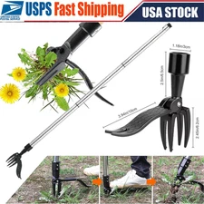 Weeder Puller Garden Outdoor Root Remover Killer Stand Up Weed Tool Handle Claw
