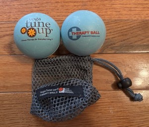 Yoga Tune Up Balls by Tune Up Fitness, Blue, 2.5 inch, Includes Bag