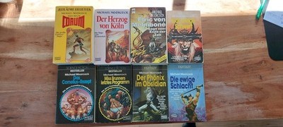 Michael Moorcock   8 Fantasy-Romane (Bastei Lübbe + Heyne) | Elric Corum Rare...