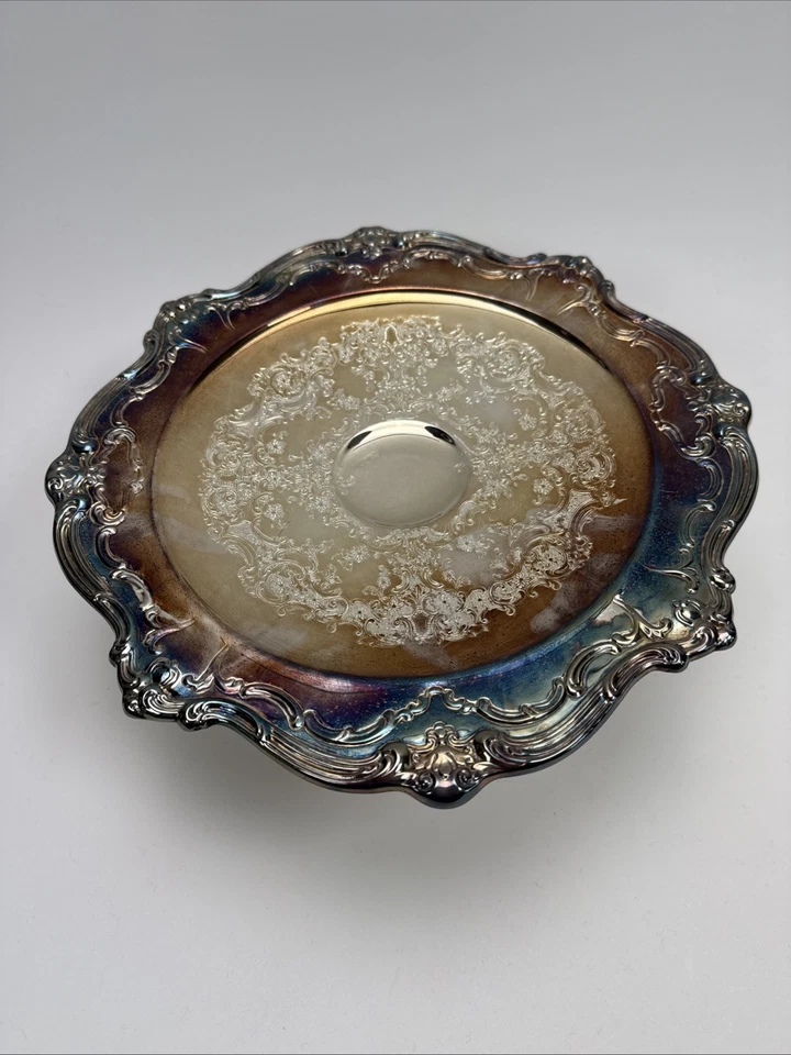 PLACA DE PEDESTAL DE COMPOTA TAZZA "CHANTILLY" PLACA DE PLATA GORHAM DE COLECCIÓN Foto 2 de 4