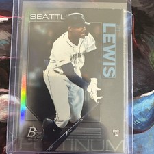 2020 Topps Platinum Batting Moments Kyle Lewis rookie card. rookie card picture