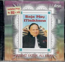 NUSRAT FATEH ALI KHAN - Saja Hay Maikhana -Brand New CD