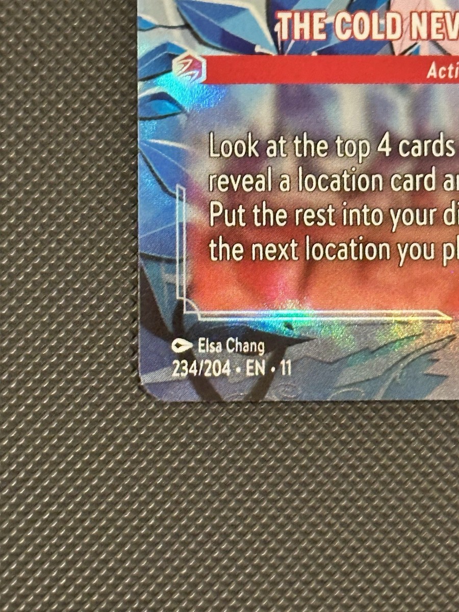 The Cold Never Bothered Me (Enchanted) 234/204 Winterspell Holo
