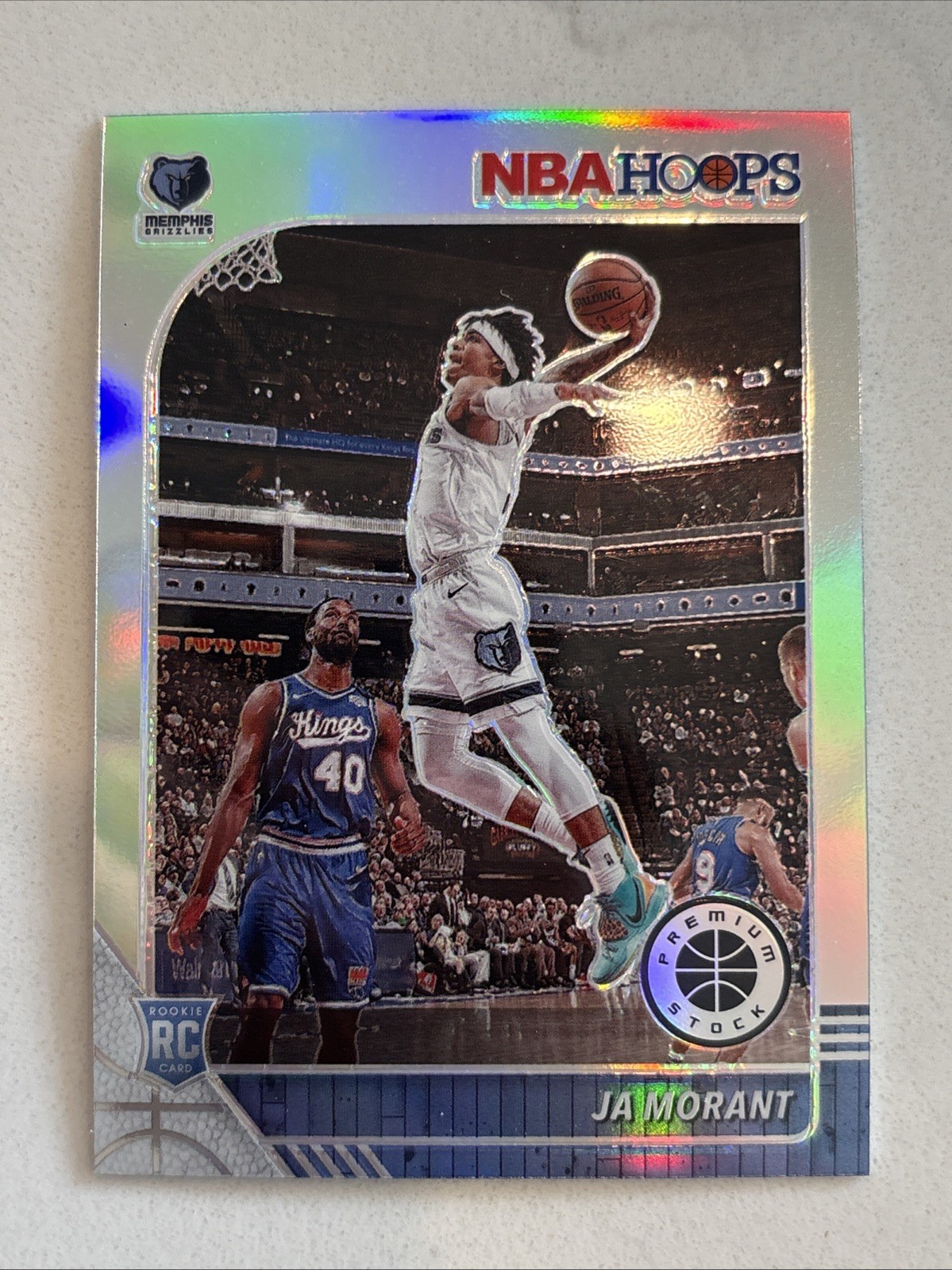 2019-20 Panini NBA Hoops Premium Stock - Ja Morant #259 Silver Prizm (RC)