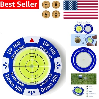 Ambidextrous Golf Green Reader Level - Acrylic Portable Putting Practice Tool