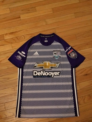 #ad Kalamazoo FC NPSL Adidas Climacool 2019 Game Worn Soccer Jersey Men#x27;s Size M $499.99