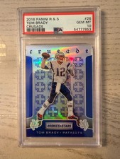 2016 PANINI R & S #26 TOM BRADY CRUSADE PSA 10