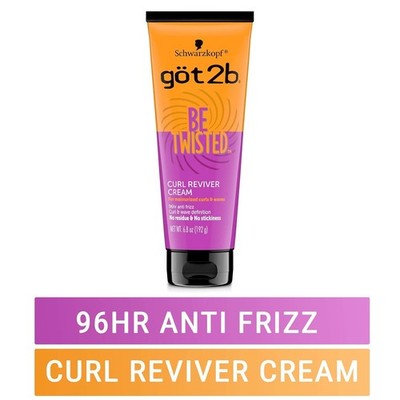 Got2b Be Twisted Curl Reviver Cream, 6.8 Ounce (Pack of 2)