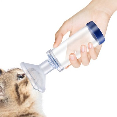 Cat/Dog Inhaler Spacer,Cat Inhaler Feline Aerosol Chamber Portable Handheld