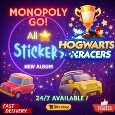   Hogwarts Racer  ALL Sticker Avaiable  Monopoly Sticker Go 1-6  CHEAPEST   24/7