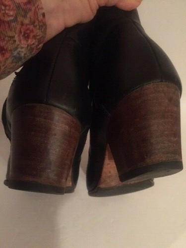 Isabel Marant SZ 38/US 8 Black Leather Dicker Ankle Boots Booties # 2053 - Picture 8 of 9