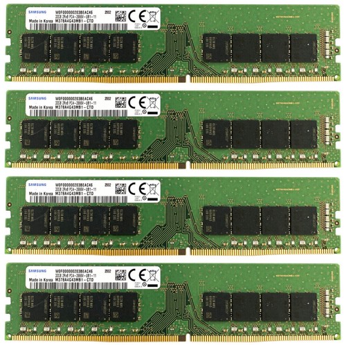 128GB 4X 32GB Samsung DDR4 2666MHz PC4-21300 Desktop Memory RAM M378A4G43MB1-CTD